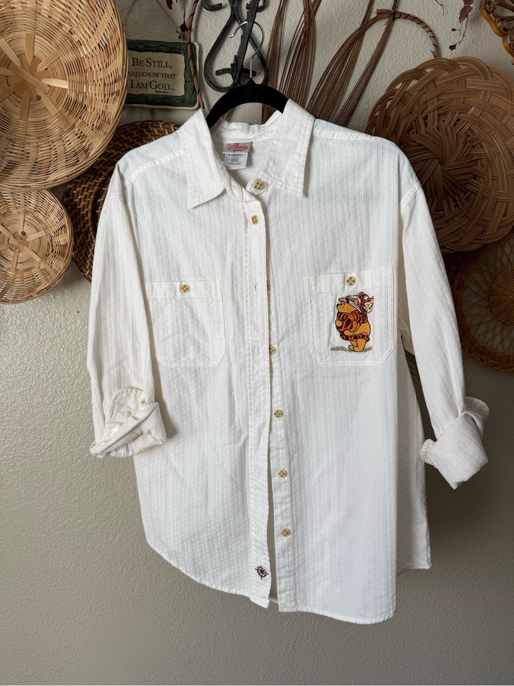 Vintage Winnie the Pooh and Tigger Button Down